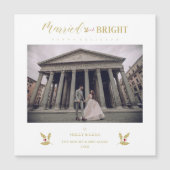 Married & Bright Happy Hollidays Newlyweds Photo (正面)
