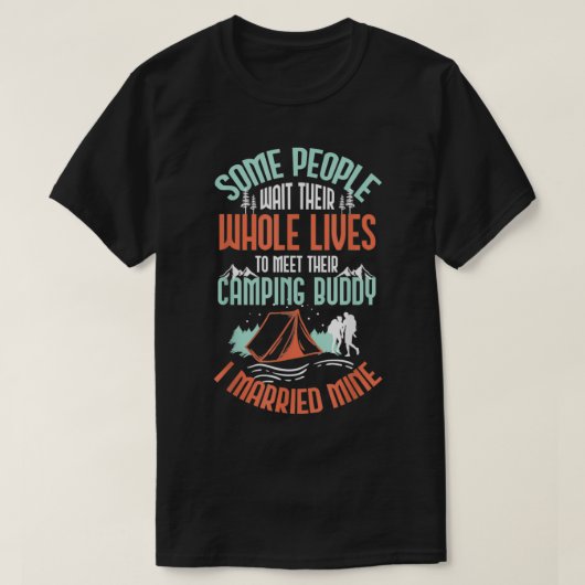 Married Camping Buddy Tシャツ (デザイン正面)