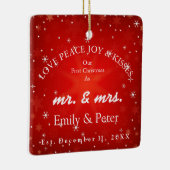 married Christmas氏及び夫人 セラミックオーナメント (右)