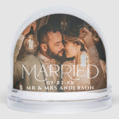 Married Christmas Custom Wedding Photo Monogram (正面)