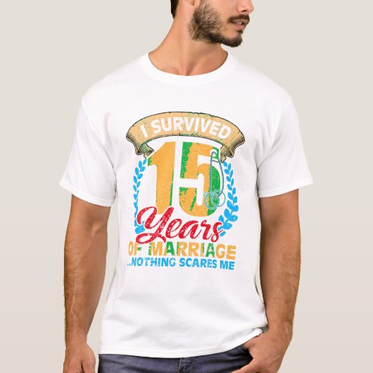Married for 15 years tシャツ (正面)