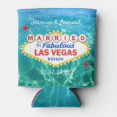 Married in Las Vegas Honeymoon Pool Party 缶クーラー (正面)
