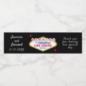 Married in Las Vegas Wedding Reception ペットボトルラベル (シングルラベル)