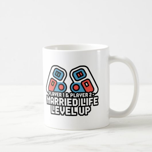 Married Life Level Up Gamer Art コーヒーマグカップ (右)