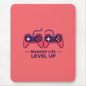 Married Life Level Up Gaming Art マウスパッド (正面)