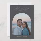 Married Little Christmas | First Christmas Photo シーズンカード (正面)