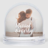 Married & Merry Wedding Thank you Christmas Photo (裏面)