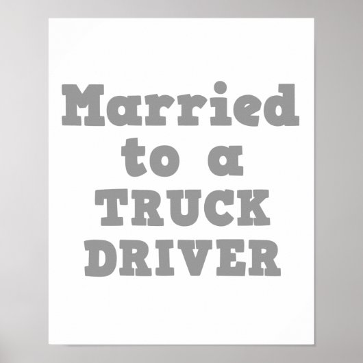 MARRIED TO A TRUCK DRIVER ポスター (正面)