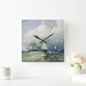 Marrine Battle Clock スクエア壁時計 (ホーム)