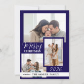 Marry Christmas Holiday Photo Card (正面)
