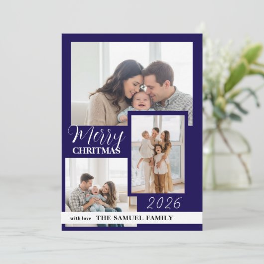Marry Christmas Holiday Photo Card (スタンド正面)