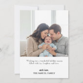 Marry Christmas Holiday Photo Card (裏面)