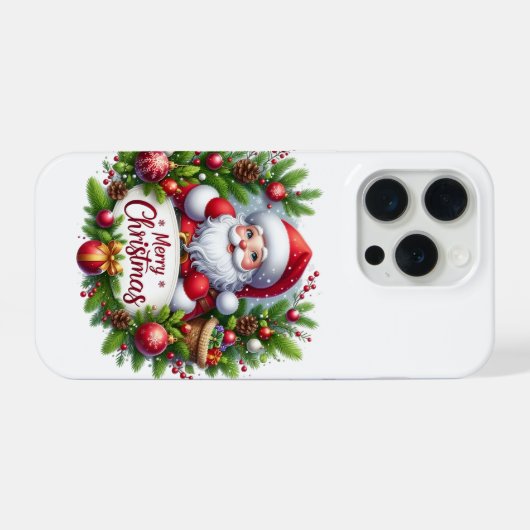 Marry Christmas iPhone 15 Pro Case  iPhoneケース (裏面横)
