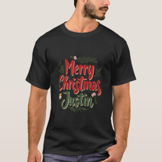 Marry Christmas Justin Tシャツ