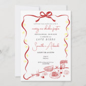 Marry Me Chicken Pasta R Wedding Rehearsal Dinner 招待状 (正面)