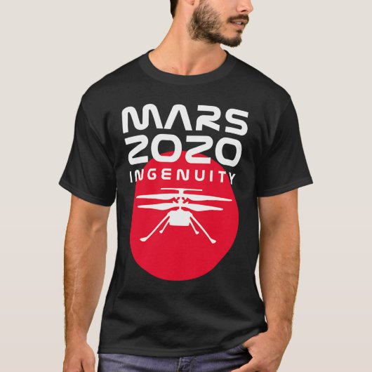 Mars 2020 Perseverance Ingenuity Helicopter Girls  Tシャツ (正面)