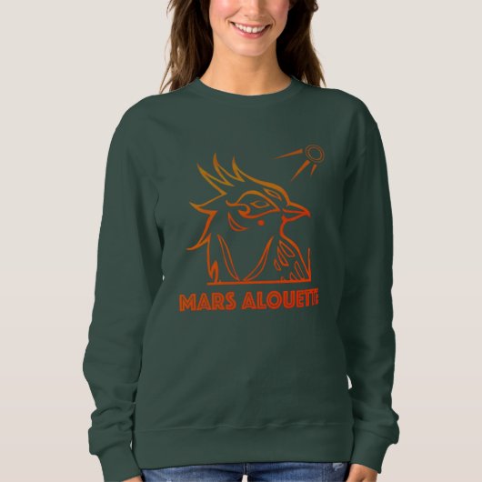 Mars Alouette sweatshirt vert foncé スウェットシャツ (正面)