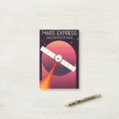 Mars Express - 火星探査の宇宙芸術. ポストイット (デスク上)