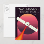 Mars Express - 火星探査の宇宙芸術. ポストカード (正面/裏面)