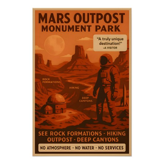 Mars Outpost Monument Park - Poster ポスター (正面)