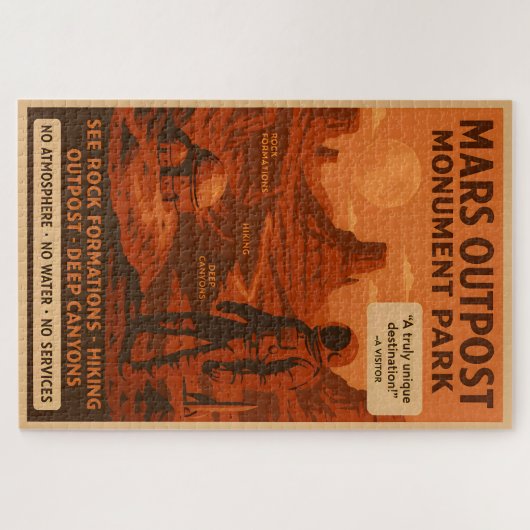 Mars Outpost Monument Park - Puzzle ジグソーパズル (横)