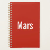Mars Planner  プランナー手帳 (正面)