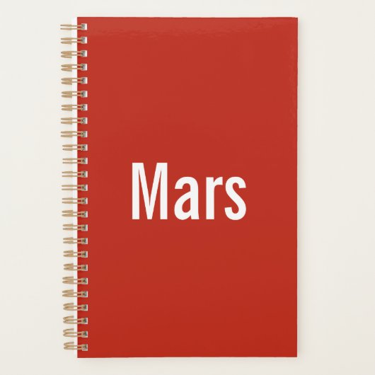 Mars Planner  プランナー手帳 (正面)
