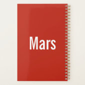 Mars Planner  プランナー手帳 (裏面)