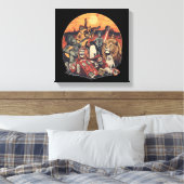 Mars Pop Party Animals – Fun Music & Space Culture キャンバスプリント (インサイチュ (寝室))