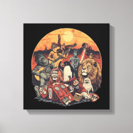 Mars Pop Party Animals – Fun Music & Space Culture キャンバスプリント