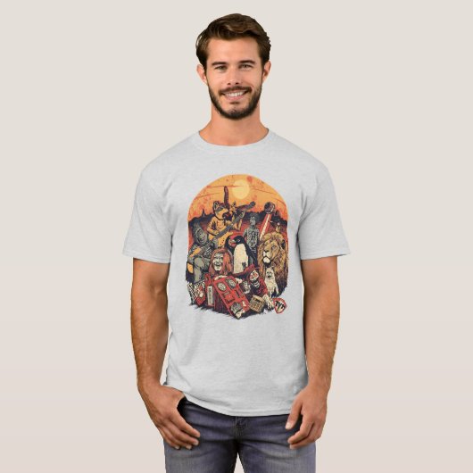 Mars Pop Party Animals – Fun Music & Space Culture Tシャツ (正面フル)