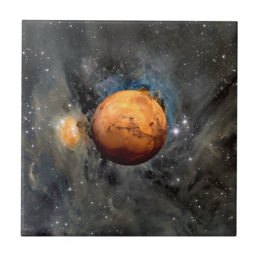 Mars Red Planet Cinematic Ceramic Tile タイル (正面)