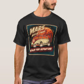 Mars Road Trip – Ready for Departure | Retro Sci-F Tシャツ (正面)