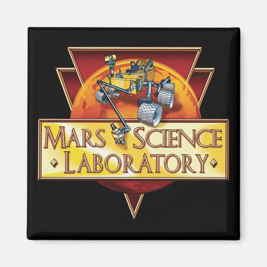 Mars Science Laboratoryミッションマーク マグネット (正面)