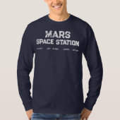Mars Space Station Vintage Logo Tシャツ (正面)