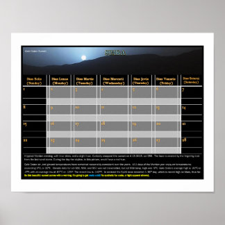 Mar's Sunset: Gale Crater ポスター