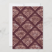 Marsalaとバラ金ゴールドフローラバーチャルシャワー 招待状 (裏面)