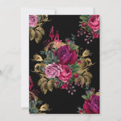 Marsalaと金ゴールドフローラ仮想シャワー 招待状 (裏面)