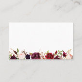 MarsalaとPinkの結婚Webサイト挿入カード 名刺 (裏面)