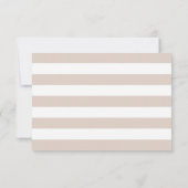 MarsalaとPink WaterカラーフローラRSVP 出欠カード (裏面)