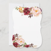 Marsalaのブライダルシャワーの秋の招待 招待状 (裏面)