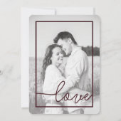 Marsalaの写真を持つワインの結婚式招待状 招待状 (裏面)