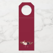 Marsalaの結婚式の引き出物はワインのラベルのラベル感謝していしています ボトルネックタグ (裏面)