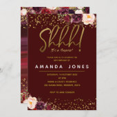 Marsalaの驚きの誕生日のパーティの招待状 招待状 (正面/裏面)