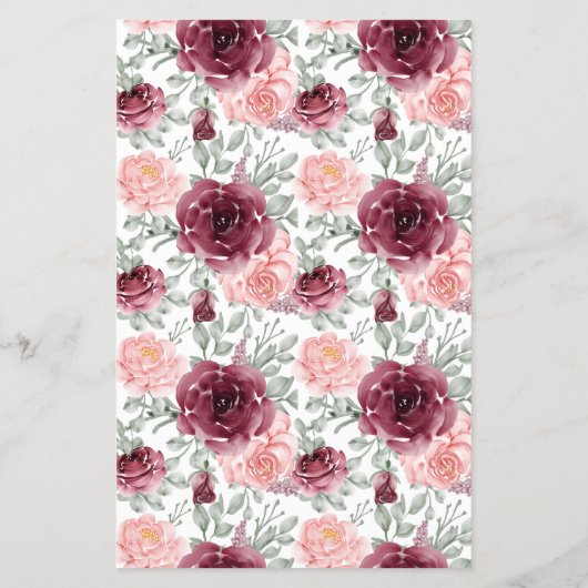 Marsalaゲームカードの上または下ブライダルシャワー チラシ (裏面)