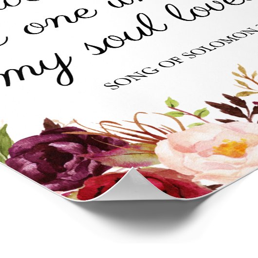 Marsalaフローラ私の魂が愛しているものを見つけた ポスター (角)