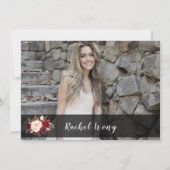 Marsalaフローラ移動遠くにパーティー写真 招待状 (裏面)