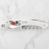 Marsala及び海軍花のカスタムな結婚式の引き出物 ソムリエナイフ (正面)