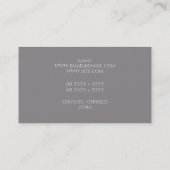 Marsala – 大胆で洗練されたモノグラムのホテル 名刺 (裏面)