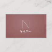 Marsala – 大胆で洗練されたモノグラムのホテル 名刺 (正面)